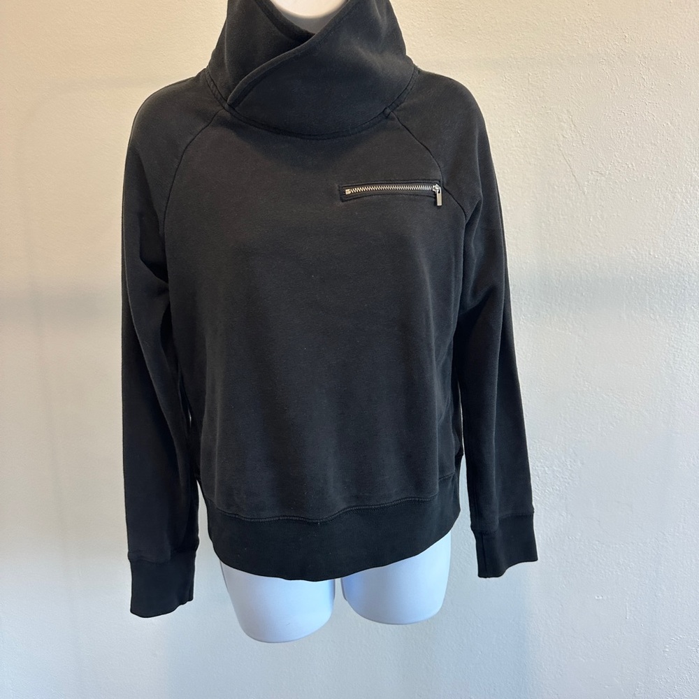 Abercrombie & Fitch Black Cowl Neck Sweatshirt